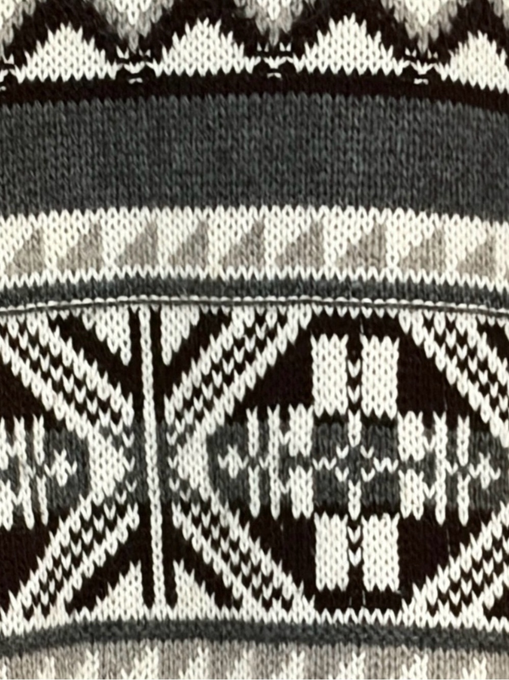 Vintage Ralph Lauren LRL Fair Isle Wool Funnel Neck Sweater XS - Picture 5 of 11